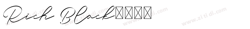 Rich Black字体转换